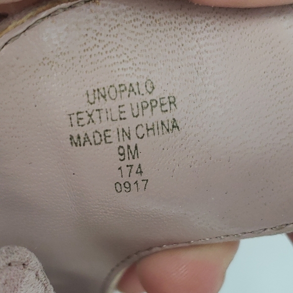 UNISA Slingback Heels Womens 9M pink suede Open Toe Block Heel - Picture 6 of 12